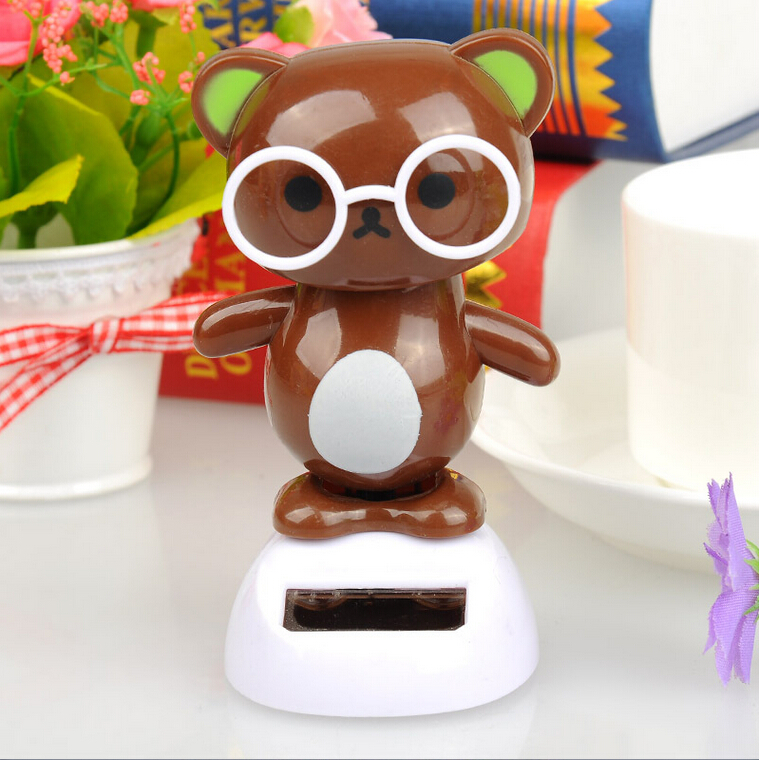 SEADEAR Puppy Doll Car Dashboard Ornaments, Doll Solar Dancing Toy S